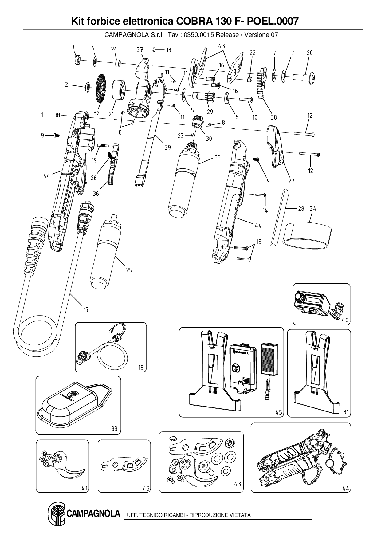 POEL.0007_Kit forbice elettr. COBRA 130 F